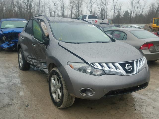 JN8AZ18W19W128898 - 2009 NISSAN MURANO S GRAY photo 1