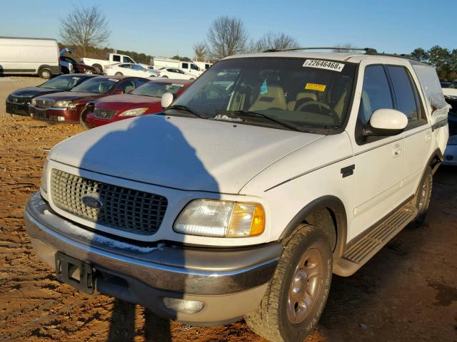 1FMRU17W71LB36231 - 2001 FORD EXPEDITION WHITE photo 2