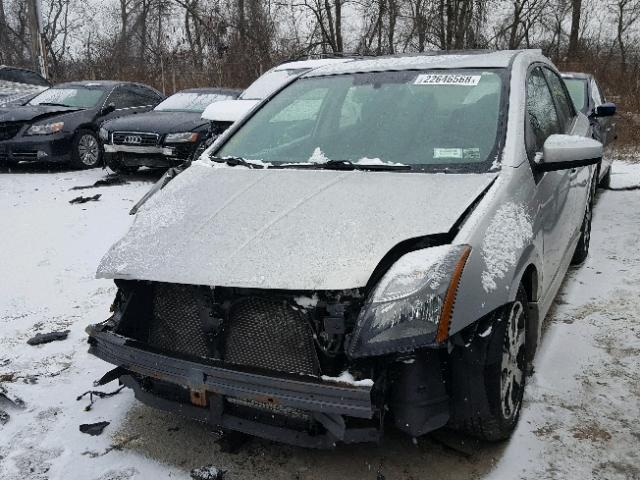 3N1AB6AP6CL777211 - 2012 NISSAN SENTRA 2.0 GRAY photo 2