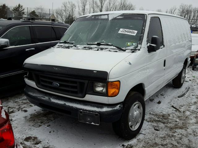 1FTNE14W77DB08503 - 2007 FORD ECONOLINE WHITE photo 2