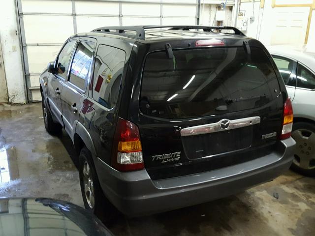 4F2YU08142KM48561 - 2002 MAZDA TRIBUTE LX BLACK photo 3