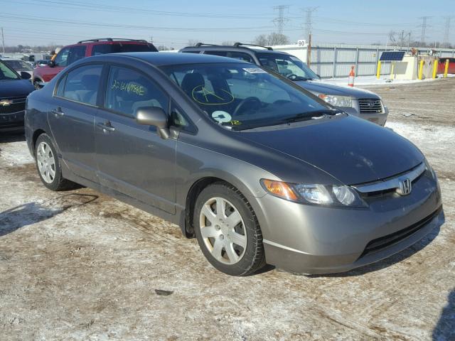 1HGFA15566L071875 - 2006 HONDA CIVIC LX GRAY photo 1