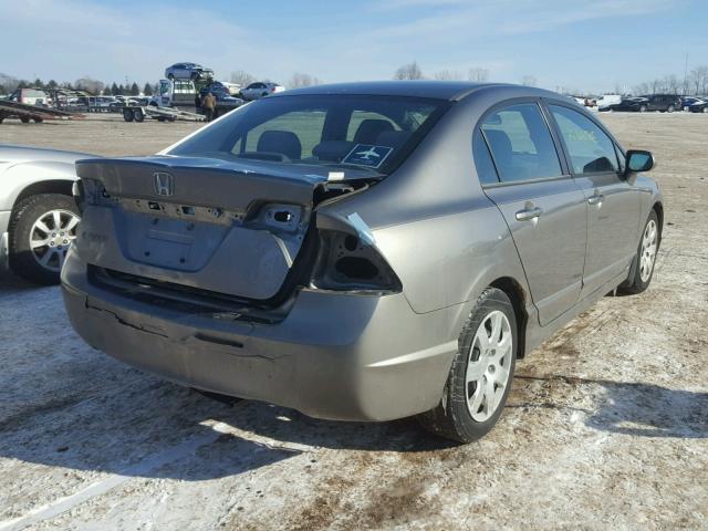 1HGFA15566L071875 - 2006 HONDA CIVIC LX GRAY photo 4