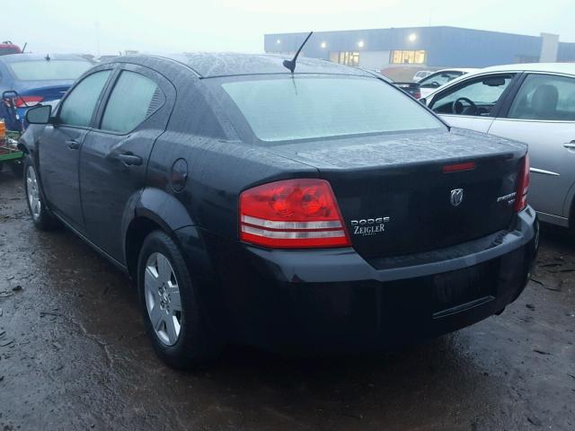 1B3LC46B49N563588 - 2009 DODGE AVENGER SE BLACK photo 3