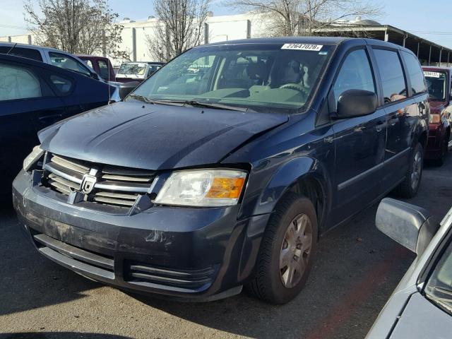 1D8HN44H98B135779 - 2008 DODGE GRAND CARA BLUE photo 2