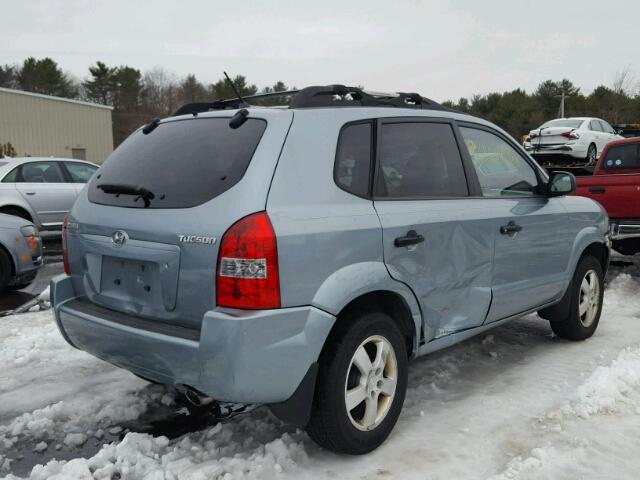 KM8JM12BX6U286871 - 2006 HYUNDAI TUCSON GL BLUE photo 4