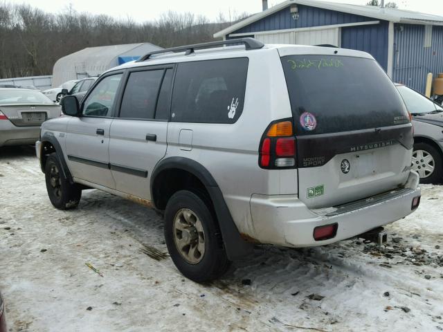 JA4MT21H63J005446 - 2003 MITSUBISHI MONTERO SP GRAY photo 3