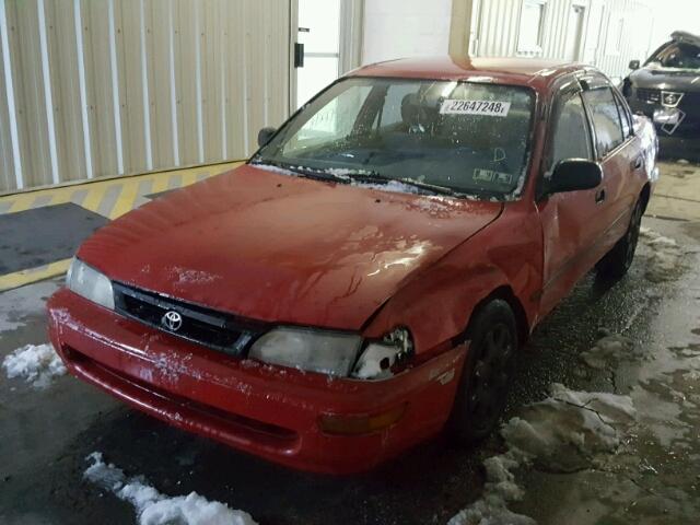 2T1BA02E0TC124200 - 1996 TOYOTA COROLLA RED photo 2