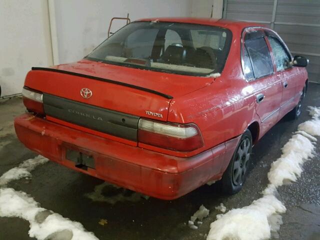 2T1BA02E0TC124200 - 1996 TOYOTA COROLLA RED photo 4