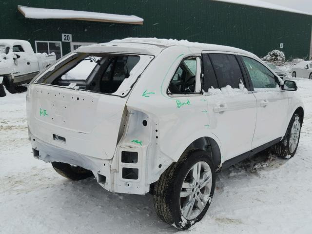 2FMDK4KC4EBA08291 - 2014 FORD EDGE LIMIT WHITE photo 4