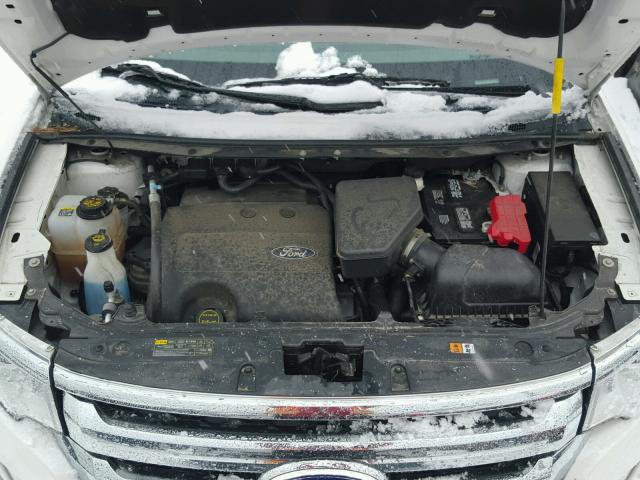 2FMDK4KC4EBA08291 - 2014 FORD EDGE LIMIT WHITE photo 7