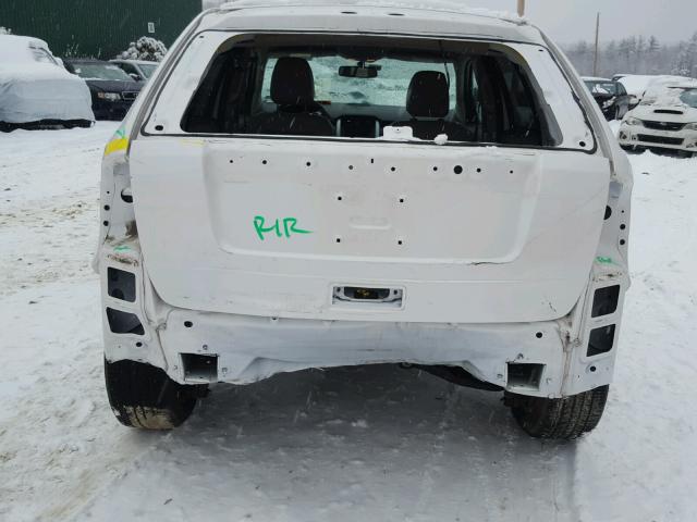 2FMDK4KC4EBA08291 - 2014 FORD EDGE LIMIT WHITE photo 9