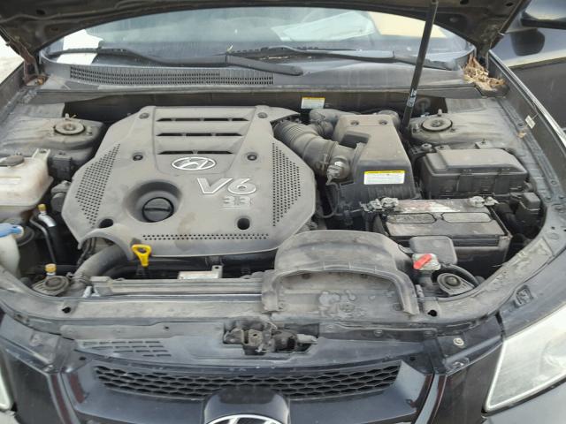 5NPEU46F28H395908 - 2008 HYUNDAI SONATA SE BLACK photo 7