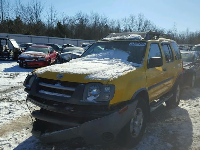 5N1ED28T44C669859 - 2004 NISSAN XTERRA XE YELLOW photo 2