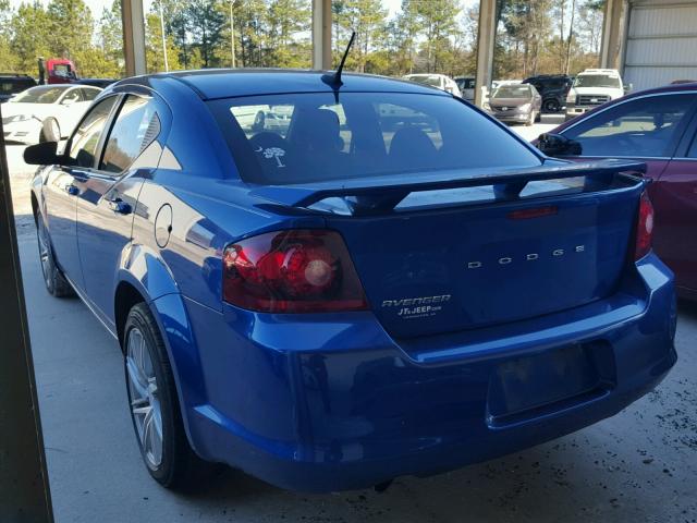 1C3CDZAG7EN181887 - 2014 DODGE AVENGER SE BLUE photo 3