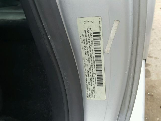 3VWPW31C87M512407 - 2007 VOLKSWAGEN NEW BEETLE 银色 照片 10