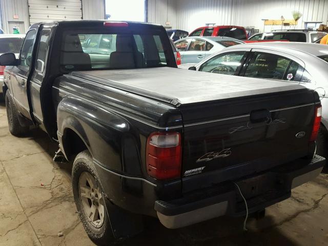 1FTYR15E54PA46729 - 2004 FORD RANGER SUP BLACK photo 3