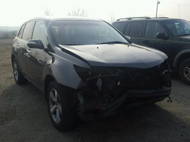 2HNYD2H35CH534459 - 2012 ACURA MDX TECHNO GRAY photo 1