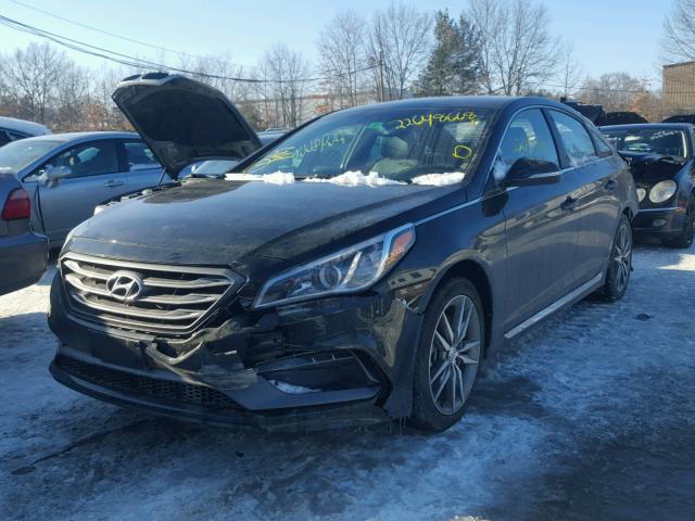 5NPE34AB3HH521264 - 2017 HYUNDAI SONATA SPO BLACK photo 2