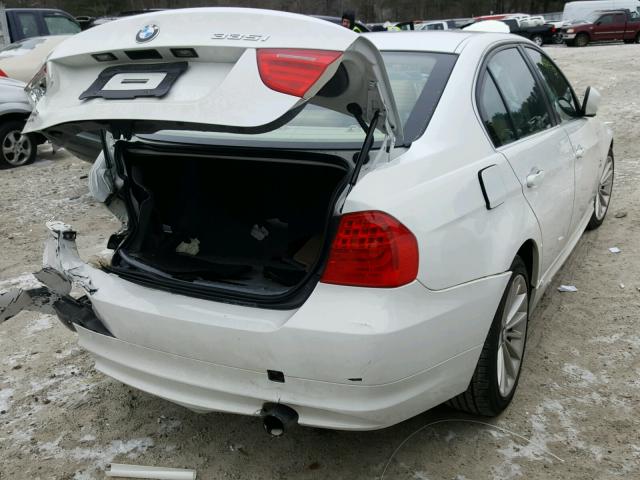 WBAPL5G54BNN22993 - 2011 BMW 335 XI WHITE photo 4