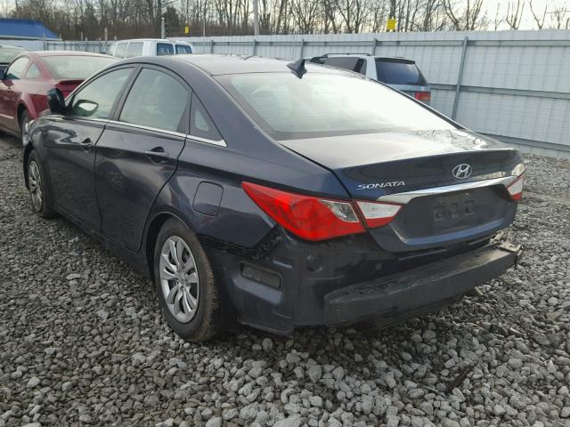 5NPEB4AC3BH249009 - 2011 HYUNDAI SONATA GLS BLUE photo 3