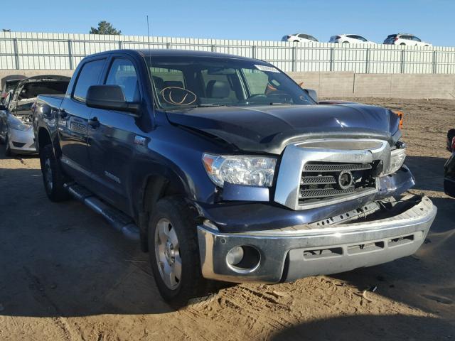 5TFDV54108X081152 - 2008 TOYOTA TUNDRA CRE BLUE photo 1