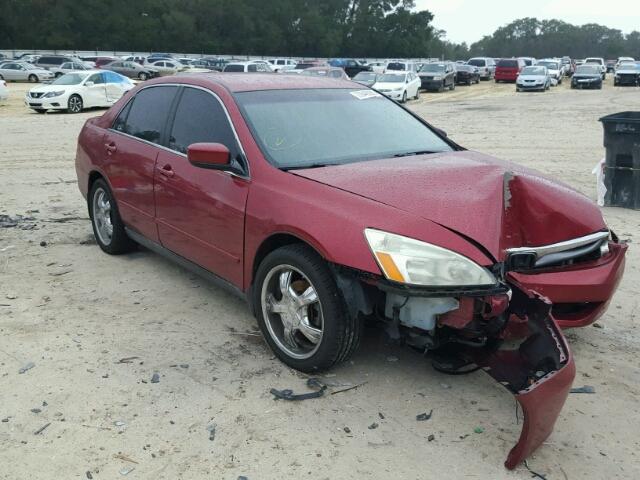 1HGCM66427A074623 - 2007 HONDA ACCORD SE RED photo 1