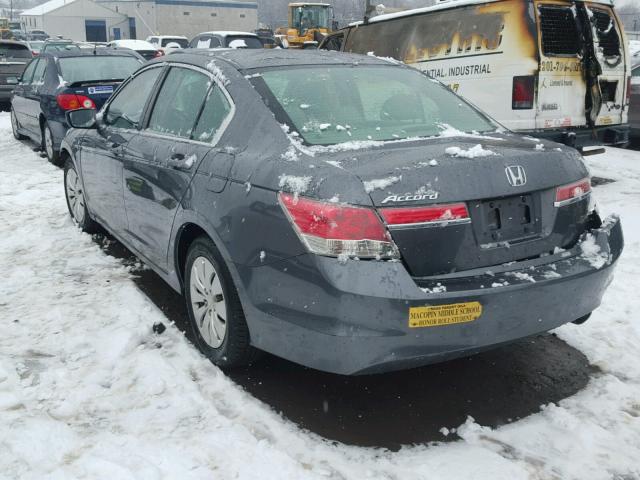 1HGCP2F32BA029410 - 2011 HONDA ACCORD LX GRAY photo 3