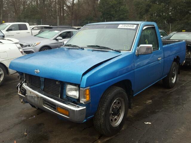 1N6SD11S9SC378240 - 1995 NISSAN TRUCK E/XE BLUE photo 2