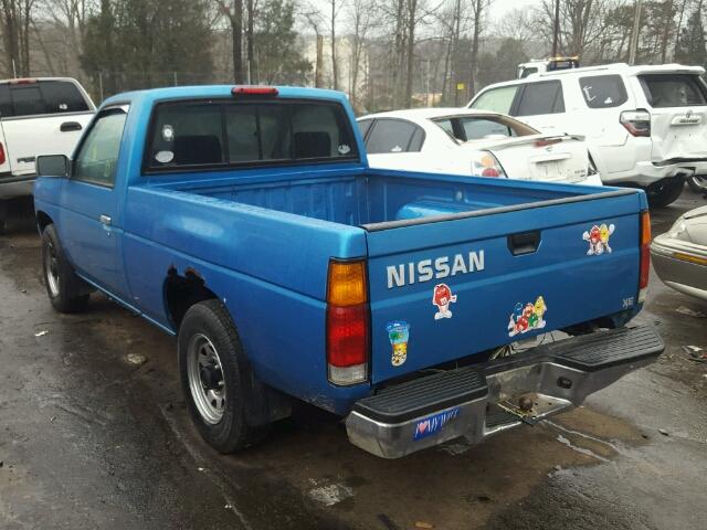 1N6SD11S9SC378240 - 1995 NISSAN TRUCK E/XE BLUE photo 3