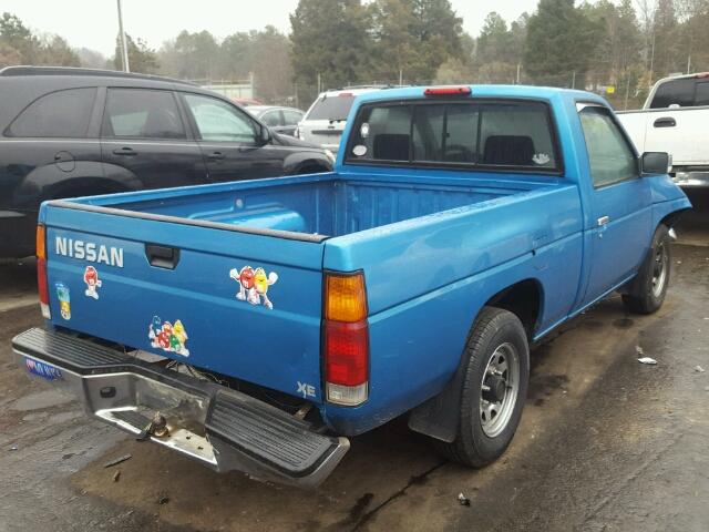 1N6SD11S9SC378240 - 1995 NISSAN TRUCK E/XE BLUE photo 4