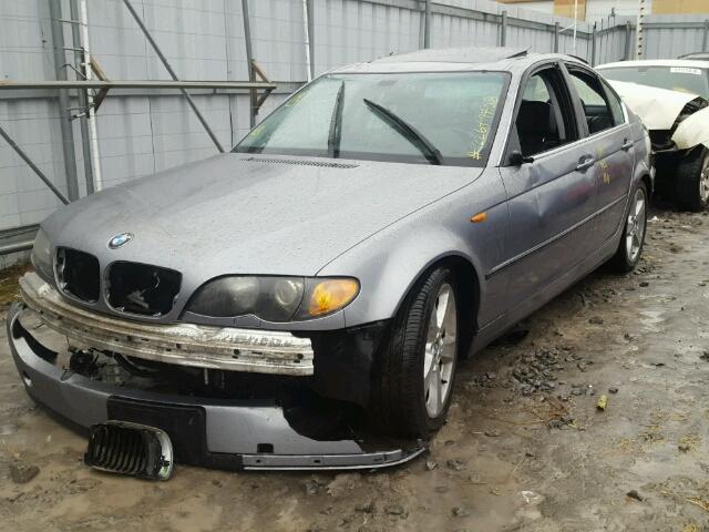 WBAEV53474KM37990 - 2004 BMW 330 I GRAY photo 2