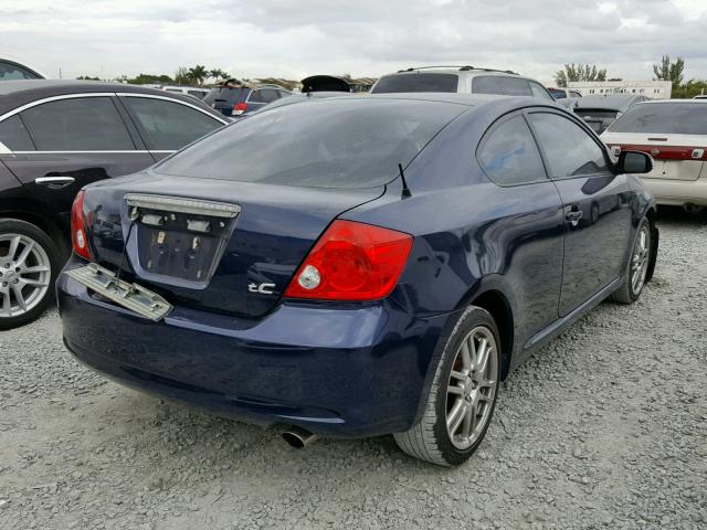 JTKDE167X60112352 - 2006 TOYOTA SCION TC BLUE photo 4