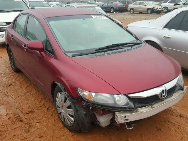 2HGFA165X9H502413 - 2009 HONDA CIVIC LX RED photo 1