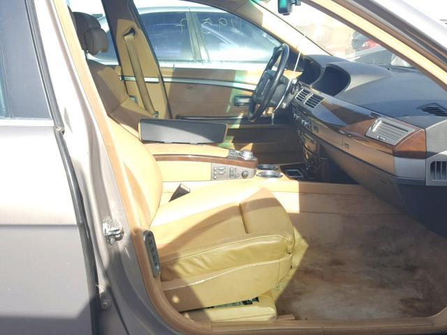 WBAHN83596DT39249 - 2006 BMW 750 LI TAN photo 5