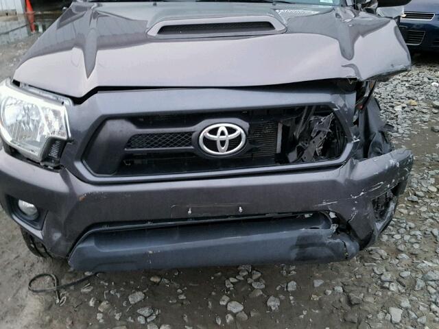 5TFUU4ENXEX087180 - 2014 TOYOTA TACOMA GRAY photo 7