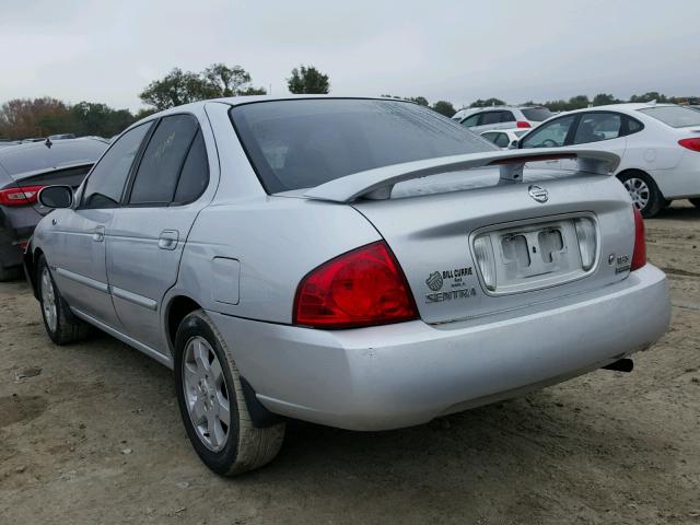 3N1CB51D86L534240 - 2006 NISSAN SENTRA 1.8 SILVER photo 3