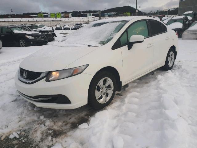 2HGFB2F47FH002005 - 2015 HONDA CIVIC LX WHITE photo 2