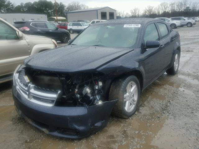 1B3BD1FB0BN584869 - 2011 DODGE AVENGER MA BLUE photo 2