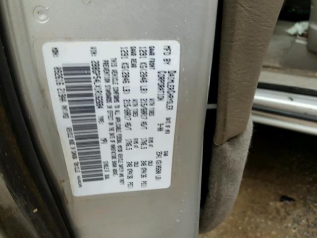 2B8GP54LX1R162684 - 2001 DODGE GRAND CARA SILVER photo 10