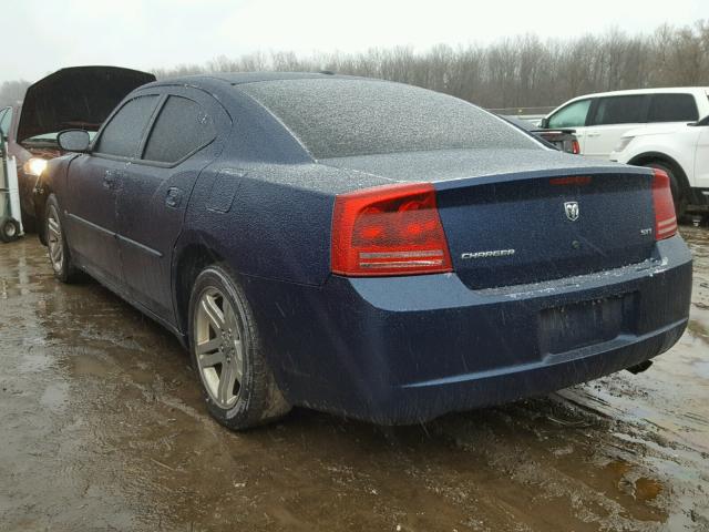 2B3LA43G86H406494 - 2006 DODGE CHARGER SE BLUE photo 3