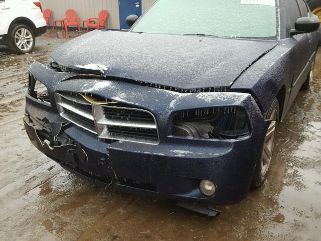 2B3LA43G86H406494 - 2006 DODGE CHARGER SE BLUE photo 9