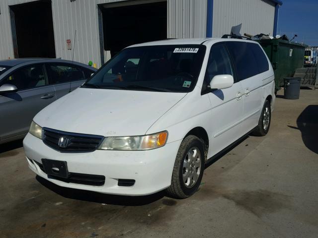 2HKRL18612H535907 - 2002 HONDA ODYSSEY EX WHITE photo 2