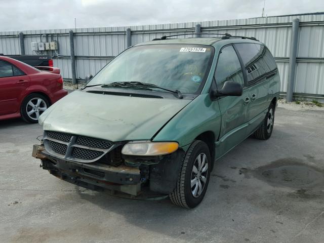 2B4GP44G2XR277285 - 1999 DODGE GRAND CARA GREEN photo 2