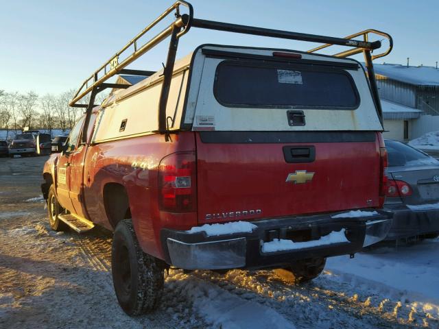 1GCHK39K88E151234 - 2008 CHEVROLET SILVERADO RED photo 3