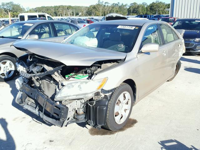 4T1BE46K57U056234 - 2007 TOYOTA CAMRY NEW GOLD photo 2