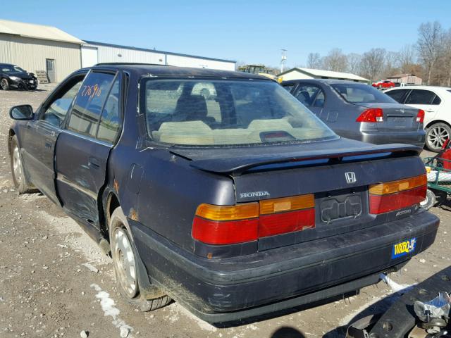 1HGCB7568MA149903 - 1991 HONDA ACCORD EX BLUE photo 3