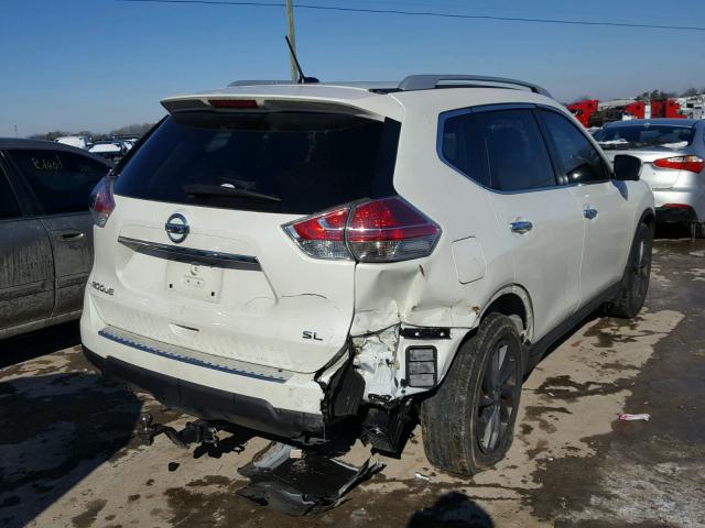 5N1AT2MT6GC781106 - 2016 NISSAN ROGUE S WHITE photo 4