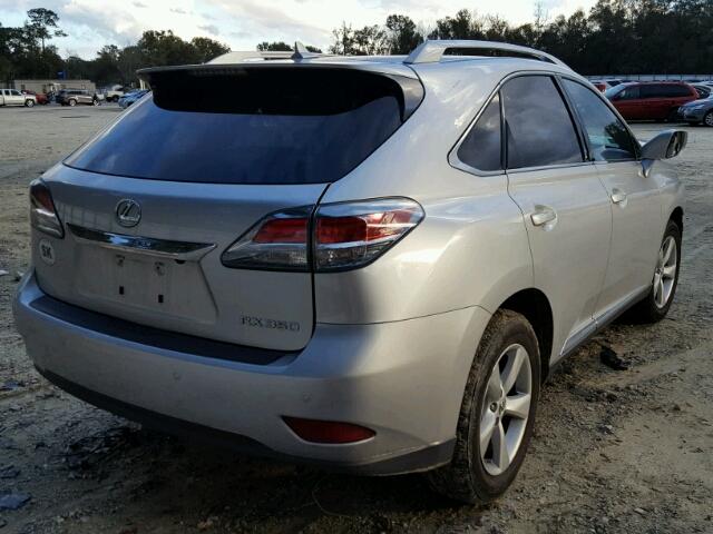 JTJBK1BA4D2458484 - 2013 LEXUS RX 350 GRAY photo 4