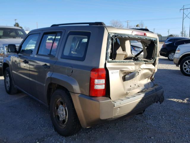 1J8FT28018D699038 - 2008 JEEP PATRIOT SP GOLD photo 3